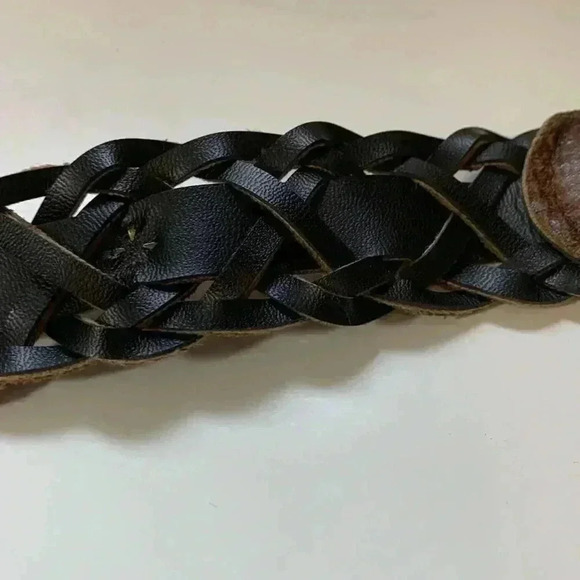 Source unknown distressed leather belt, vintage look - Picture 6 of 13